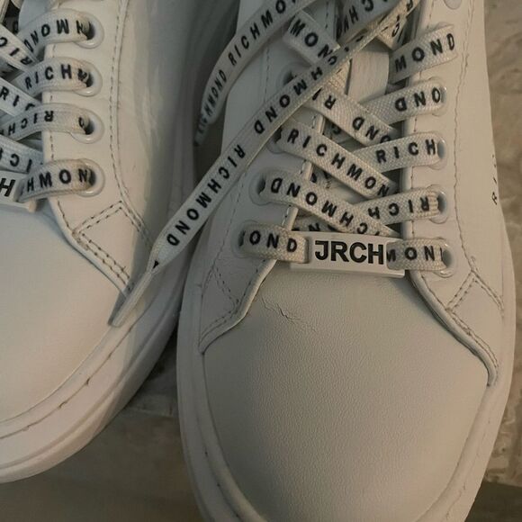 JOHN RICHMOND/Size 7/Black & White Sneakers /Worn Twice - Picture 5 of 7